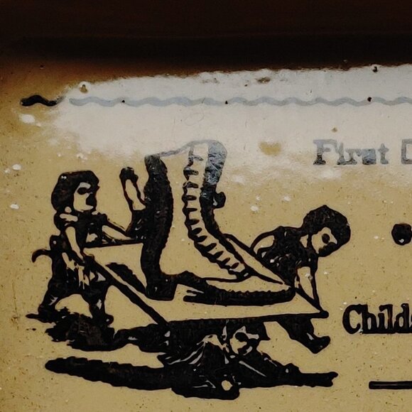 Vintage Moira Pottery England Heavy Stoneware Advertising Ashtray Ladies… - Picture 3 of 4